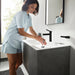hansgrohe Finoris Single-Hole Faucet 100 with Pop-Up Drain, 1.2 GPM, matte black - view 2