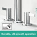hansgrohe Finoris Wide-spread Faucet 110 with Pop-up Drain, 1.2 GPM, brushed nickel - view 3