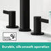 hansgrohe Finoris Wide-spread Faucet 160 with Pop-up Drain, 1.2 GPM, matte black - view 4