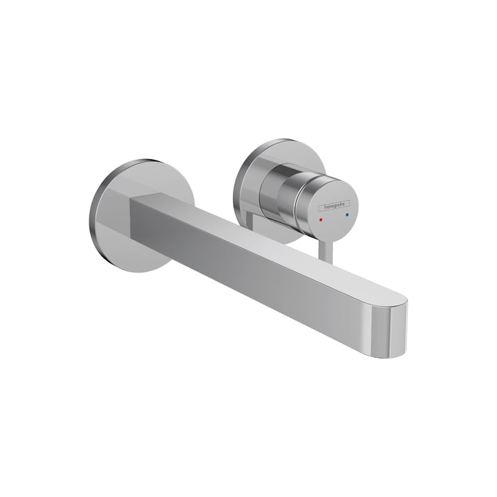 hansgrohe Finoris Wall-Mounted Single-Handle Faucet Trim, 1.2 GPM, chrome