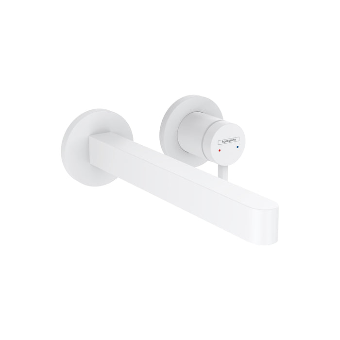 hansgrohe Finoris Wall-Mounted Single-Handle Faucet Trim, 1.2 GPM, matte white