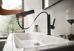 hansgrohe Finoris Single-Hole Faucet 230 with 2-Spray Pull-Out, 1.2 GPM, matte black - view 4