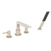 hansgrohe Finoris 4-Hole Roman Tub Set Trim with 1.75 GPM Handshower, brushed nickel