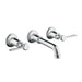 AXOR Montreux Wall-Mounted Widespread Faucet Trim with Lever Handles, 1.2 GPM