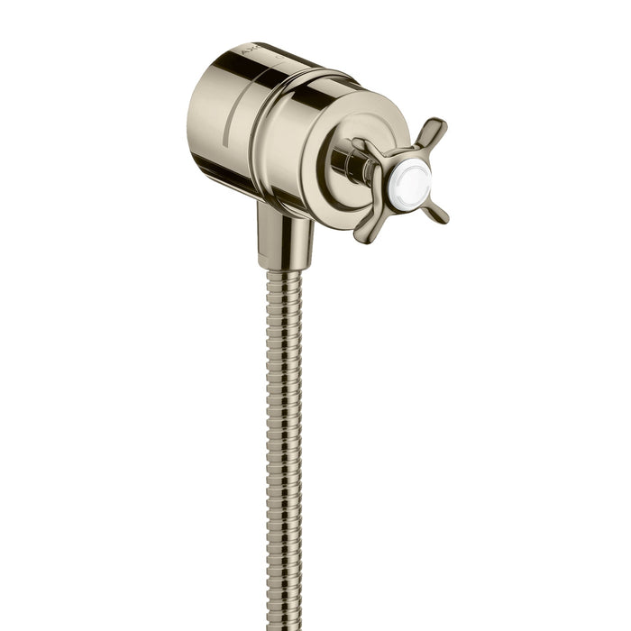 AXOR Montreux Wall Outlet with Check Valves and Volume Control, Cross Handle
