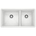 BLANCO 441125 Precis 1-3/4 Double Bowl Kitchen Sink - White