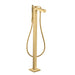 AXOR Citterio Freestanding Tub Filler Trim with 1.75 GPM Handshower- Rhombic Cut