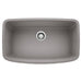 BLANCO 441775 Valea Super Single Bowl Kitchen Sink - Metallic Gray