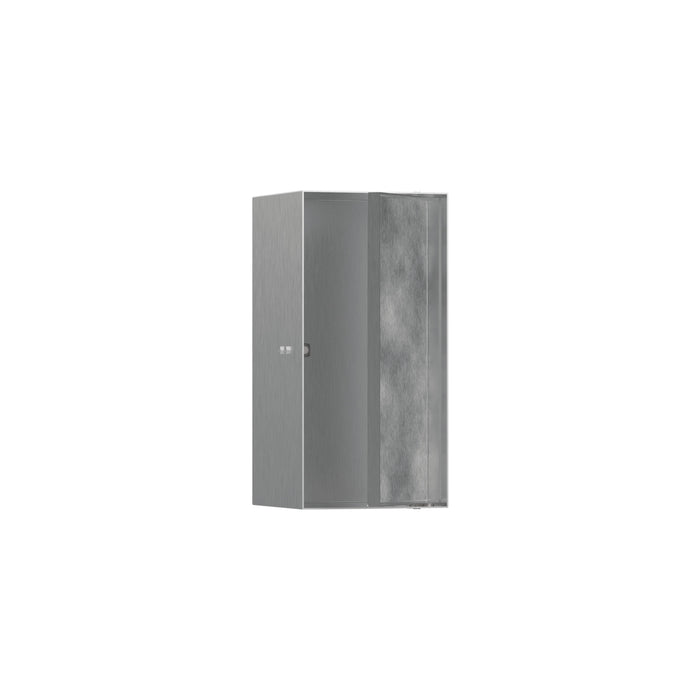 hansgrohe XtraStoris Rock Wall Niche with Tileable Door 12"x 6"x 5.5"