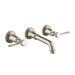 AXOR Montreux Wall-Mounted Widespread Faucet Trim with Lever Handles, 1.2 GPM