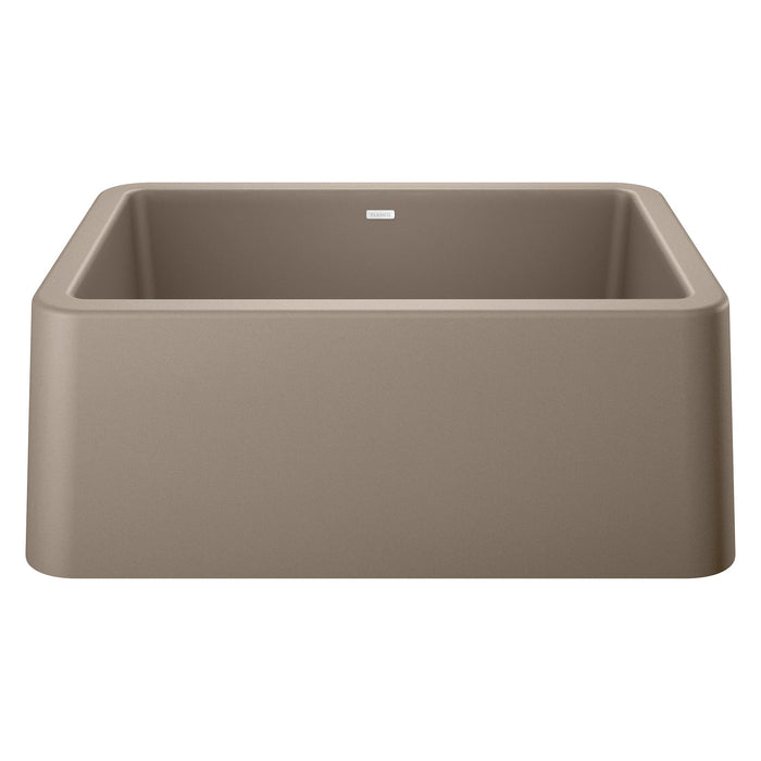BLANCO 402318 Ikon 27" Apron Single Bowl Farmhouse Sink - Truffle
