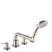 hansgrohe Talis S 4-Hole Roman Tub Set Trim with 1.8 GPM Handshower