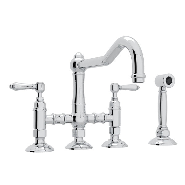 ROHL A1458WS Acqui® Bridge Kitchen Faucet With Side Spray