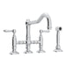 ROHL A1458WS Acqui® Bridge Kitchen Faucet With Side Spray