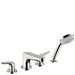 hansgrohe Focus 4-Hole Roman Tub Set Trim with 1.8 GPM Handshower