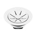 BLANCO Essential Silgranit Color-Matched Disposal Flange Insert with Waste Scraper - White