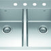 Kindred Brookmore Drop-In Double Bowl 32.88 x 22 in Stainless Steel Kitchen Sink