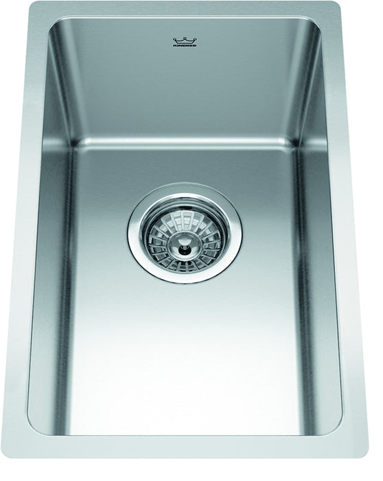 Kindred Brookmore BSU1812-8N Undermount Single Bowl 11.56 x 18.13 in Stainless Steel Kitchen Sink