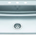 Kindred Creemore CSLA2522-6 Drop-In Single Bowl 25 x 22 in Stainless Steel Kitchen Sink