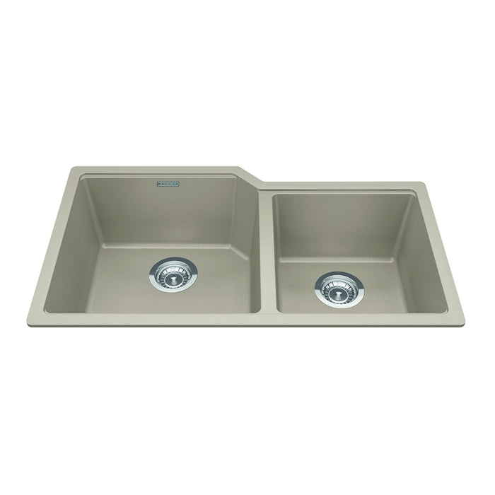 Kindred Granite Series Undermount Double Bowl 33.88 x 19.69 in Granite Kitchen Sink
