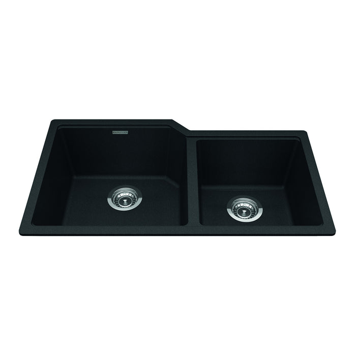 Kindred Granite Series Undermount Double Bowl 33.88 x 19.69 in Granite Kitchen Sink