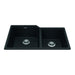 Kindred Granite Series Undermount Double Bowl 33.88 x 19.69 in Granite Kitchen Sink
