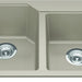Kindred Granite Series Drop-In Double Bowl 30.69 x 19.69 in Granite Kitchen Sink