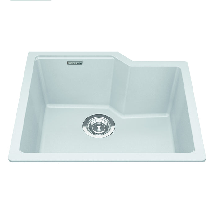 Kindred Granite Series Undermount Single Bowl 22.06 x 19.69 in Granite Kitchen Sink