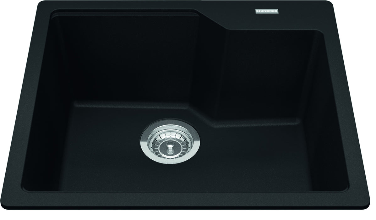 Kindred Granite Series Drop-In Single Bowl 22.06 x 19.69 in Granite Kitchen Sink
