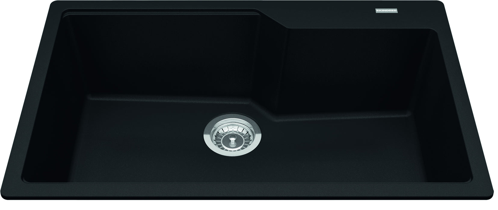 Kindred Granite Series Drop-In Single Bowl 30.7 x 19.69 in Granite Kitchen Sink