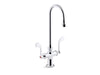 KOHLER K-100T70-5ANL Triton Bowe 0.5 gpm monoblock gooseneck bathroom sink faucet with laminar flow and wristblade...
