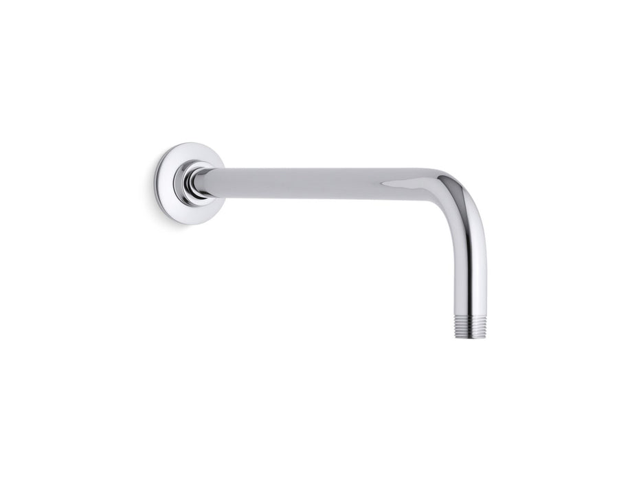 KOHLER K-10124 Wall-mount rainhead arm and flange, polished chrome