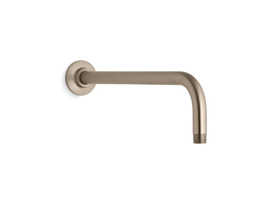KOHLER K-10124 Wall-mount rainhead arm and flange, vibrant brushed bronze