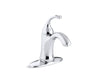 KOHLER K-10215-4 Forté Single-handle bathroom sink faucet, polished chrome