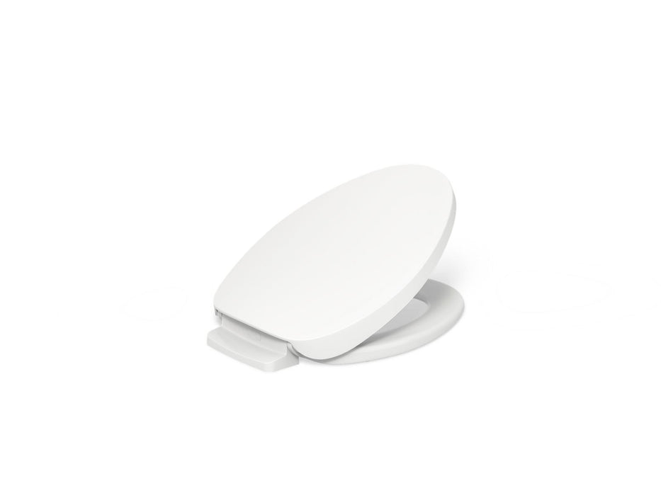 KOHLER K-10349 PureWarmth Heated Quiet-Close elongated toilet seat, white