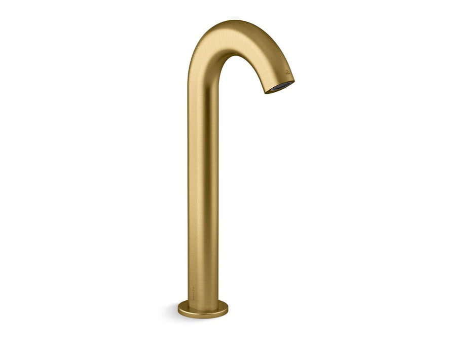KOHLER K-103 Oblo™ Touchless Faucet with Kinesis Sensor Technology, AC-powered, vibrant brushed moderne brass