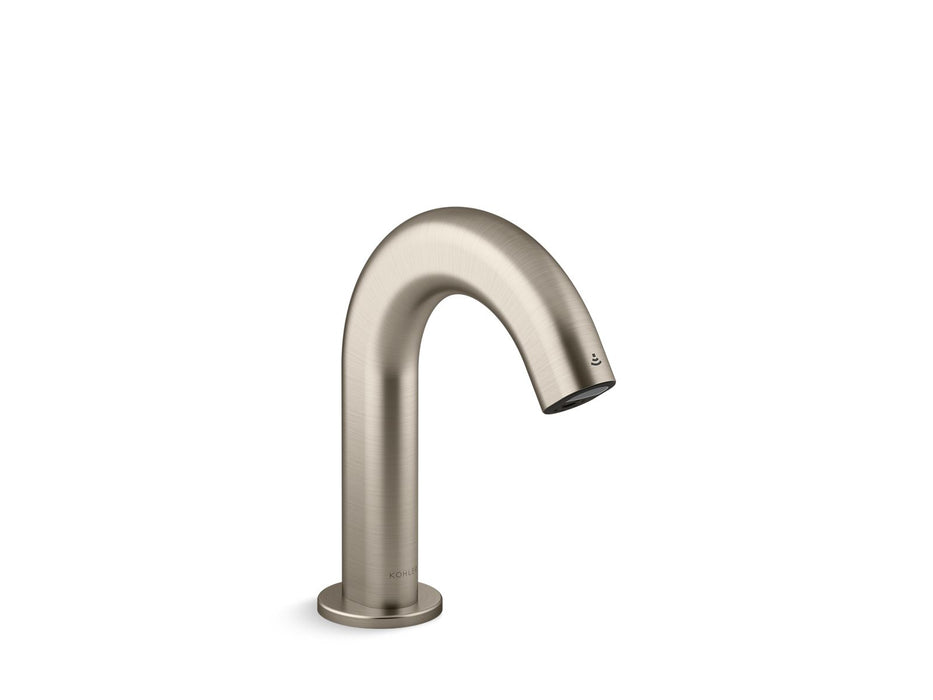 KOHLER K-103BB76-SBNA Oblo Touchless single-hole lavatory faucet with Kinesis sensor technology, AC-powered, less drain,...