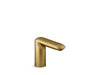KOHLER K-103K36-SANA Kumin Touchless faucet with Kinesis sensor technology, AC-powered, vibrant brushed moderne brass