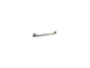 KOHLER K-10541 Traditional 18" ADA compliant grab bar, vibrant brushed nickel
