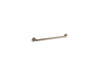 KOHLER K-10542 Traditional 24" ADA compliant grab bar, vibrant brushed bronze