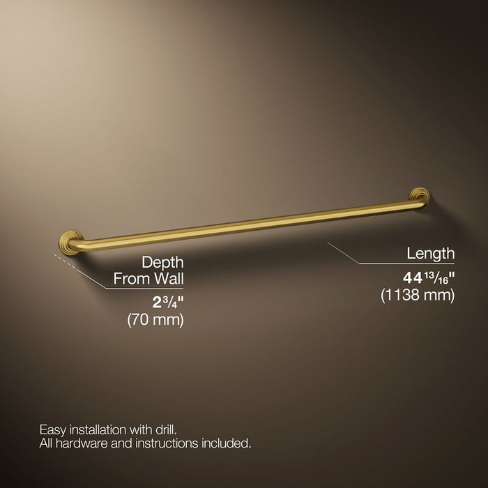 3/4 view of product with dimensions
