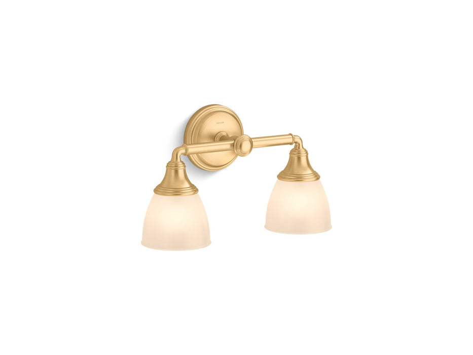 KOHLER K-10571 Devonshire Two-light sconce, brushed moderne brass - view 2
