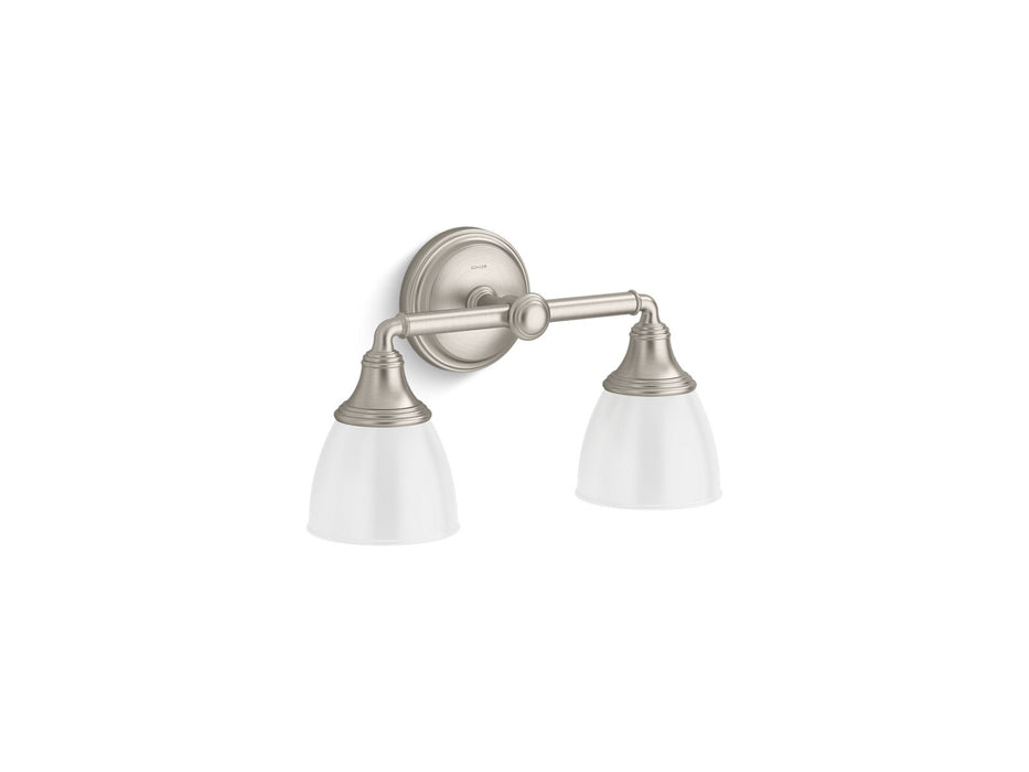 KOHLER K-10571 Devonshire Two-light sconce, brushed nickel