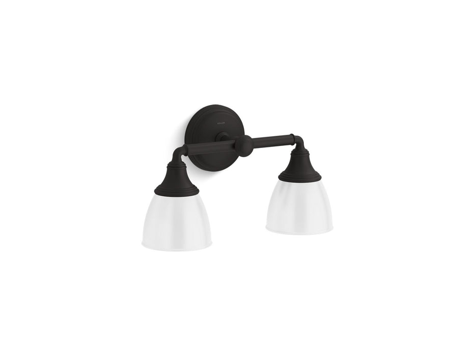 KOHLER K-10571 Devonshire Two-light sconce, matte black