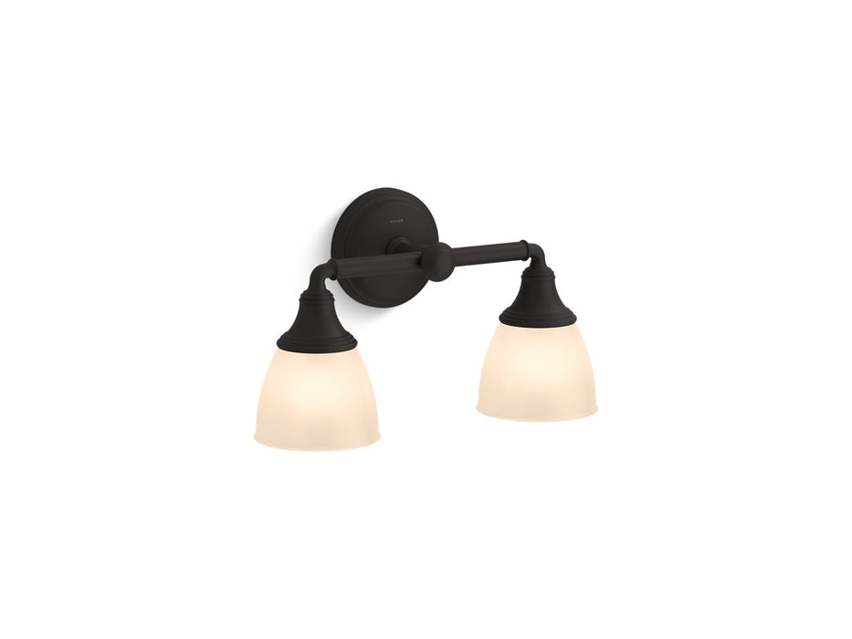 KOHLER K-10571 Devonshire Two-light sconce, matte black - view 2
