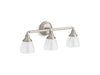 KOHLER K-10572 Devonshire Three-light sconce, brushed nickel
