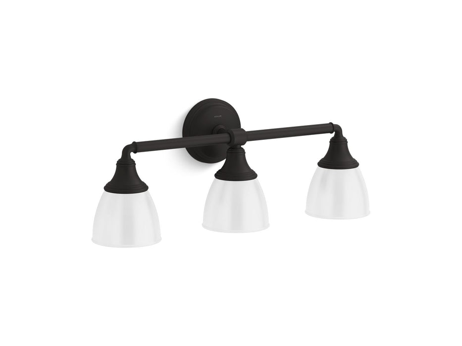 KOHLER K-10572 Devonshire Three-light sconce, matte black
