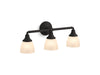 KOHLER K-10572 Devonshire Three-light sconce, matte black - view 2