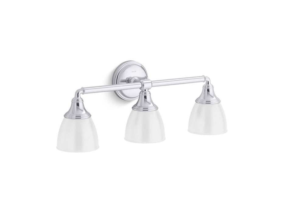 KOHLER K-10572 Devonshire Three-light sconce, polished chrome