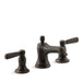 KOHLER K-10577-4 Bancroft Widespread bathroom sink faucet, 1.2 gpm, oil rubbed bronze